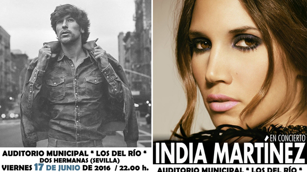 Manuel Lombo e India Martínez actuarán en el auditorio de Dos Hermanas