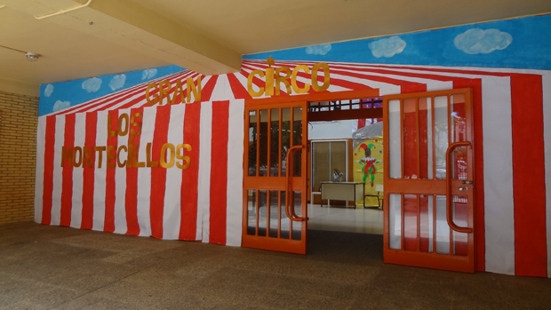 Una semana de circo para los escolares nazarenos de Los Montecillos